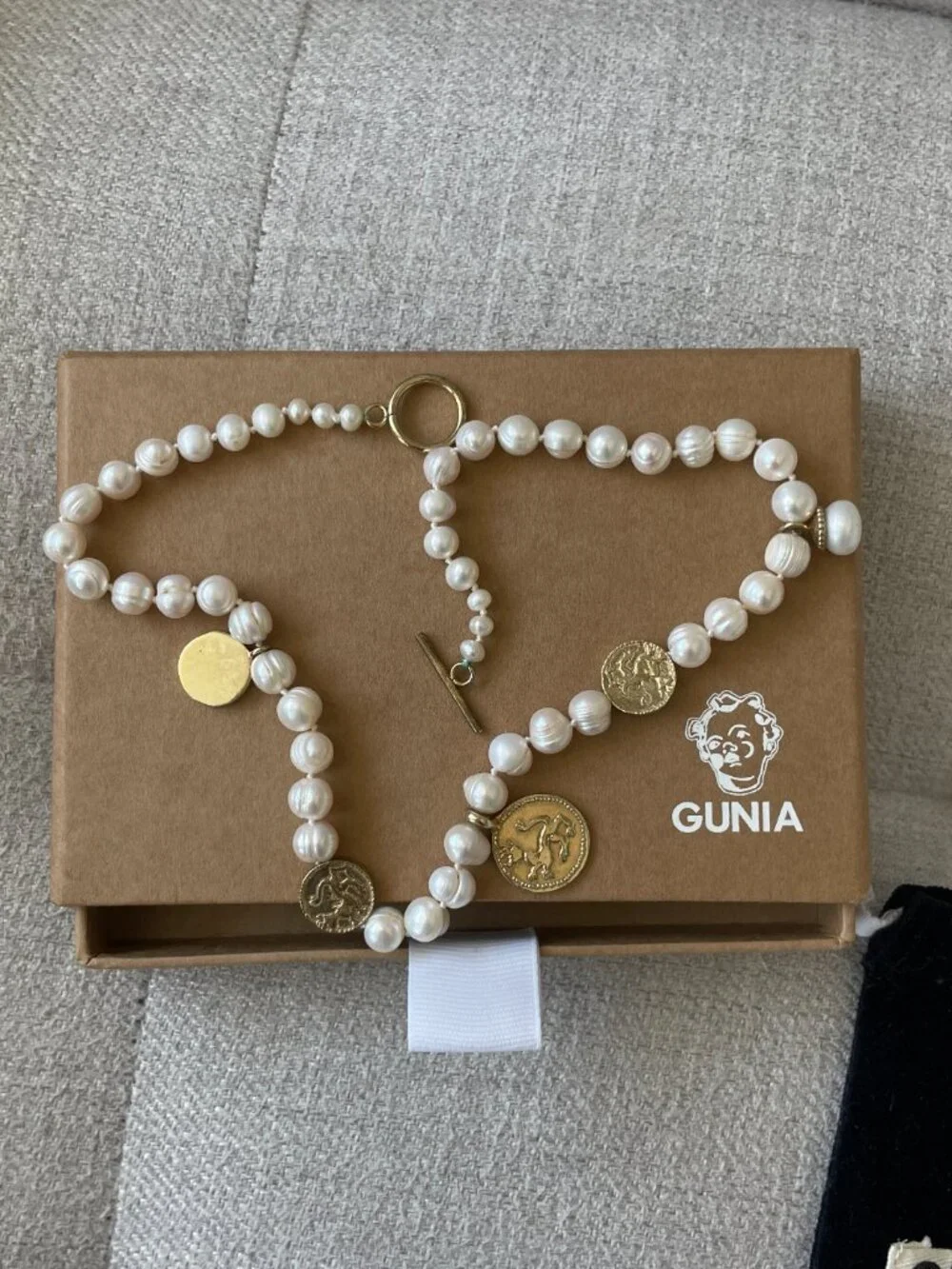 Like new Gunia Project Pearl Necklace with Pendants famous Ukrainian jewelry - Picture 4 of 7
